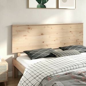 vidaXL Wezgłowie łóżka, 184x6x82, 5 cm, lite drewno sosnowe obraz