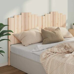 vidaXL Wezgłowie łóżka, 186x4x110 cm, lite drewno sosnowe obraz