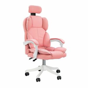 Krzesło obrotowe szefowskie LUX, w kilku kolorach-różowe obraz