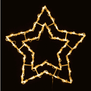 Ozdoba świąteczna - 50 LED, gwiazda obraz