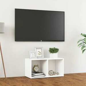 vidaXL Szafka pod TV, biała, 72x35x36, 5 cm, materiał drewnopochodny obraz