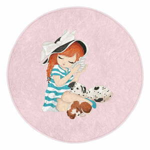 Różowy dywan dziecięcy ø 80 cm Comfort – Mila Home obraz