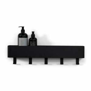 Czarna ścienna stalowa półka łazienkowa Multi – Spinder Design obraz