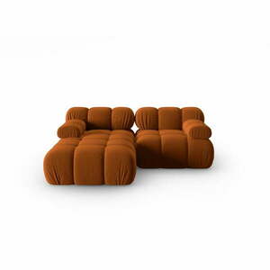 Pomarańczowa aksamitna sofa 191 cm Bellis – Micadoni Home obraz