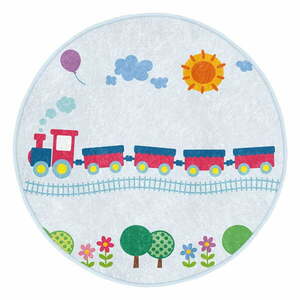 Jasnoniebieski dywan dziecięcy ø 100 cm Comfort – Mila Home obraz