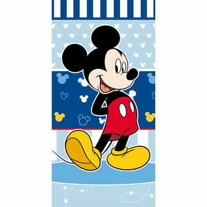 Niebieski ręcznik dziecięcy frotte 70x140 cm Mickey – Jerry Fabrics obraz