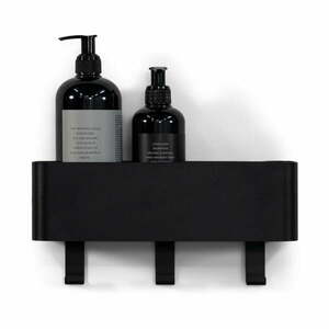 Czarna ścienna stalowa półka łazienkowa Multi – Spinder Design obraz