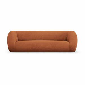 Pomarańczowa sofa z materiału bouclé 230 cm Essen – Cosmopolitan Design obraz