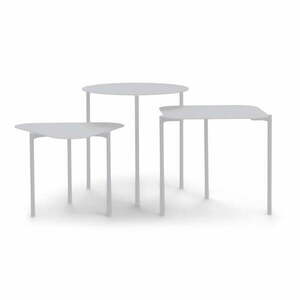 Metalowe okrągłe stoliki zestaw 3 szt. 46.5x46.5 cm Do-Re-Mi – Spinder Design obraz