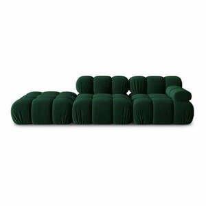 Zielona aksamitna sofa 282 cm Bellis – Micadoni Home obraz