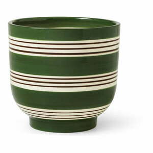 Biało-zielona ceramiczna doniczka Kähler Design Nuovo, ø 15 cm obraz