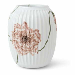 Biały porcelanowy wazon Kähler Design Poppy, wys. 21 cm obraz