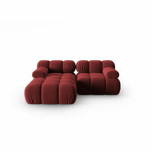Czerwona aksamitna sofa 191 cm Bellis – Micadoni Home obraz