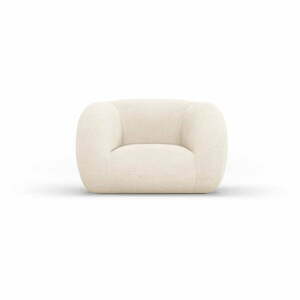 Kremowy fotel z materiału bouclé Essen – Cosmopolitan Design obraz