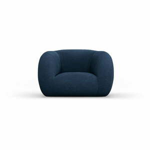 Niebieski fotel z materiału bouclé Essen – Cosmopolitan Design obraz