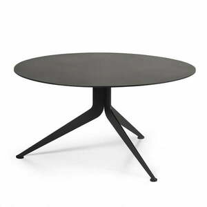 Czarny metalowy okrągły stolik ø 78 cm Daley – Spinder Design obraz