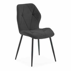 Czarne krzesła zestaw 4 szt. Luna – Marckeric obraz
