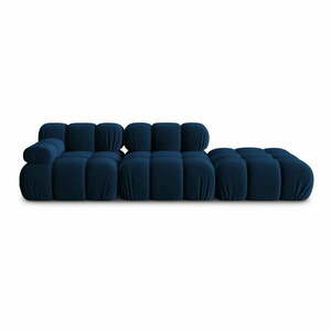 Niebieska aksamitna sofa 282 cm Bellis – Micadoni Home obraz