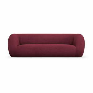 Bordowa sofa z materiału bouclé 230 cm Essen – Cosmopolitan Design obraz