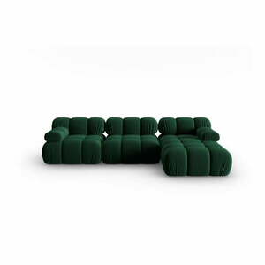 Zielona aksamitna sofa 285 cm Bellis – Micadoni Home obraz
