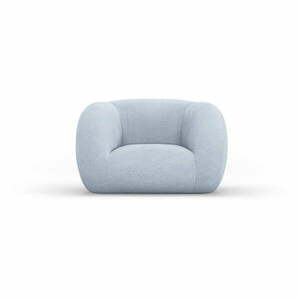 Jasnoniebieski fotel z materiału bouclé Essen – Cosmopolitan Design obraz