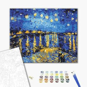 Malowanie po numerach Vincent van Gogh - Starry Night Over the Rhône obraz