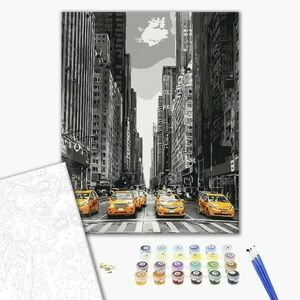 Malowanie po numerach ulica w Nowym Jorku obraz