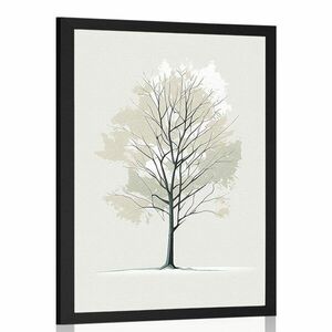 Plakat Minimalistyczne drzewo obraz