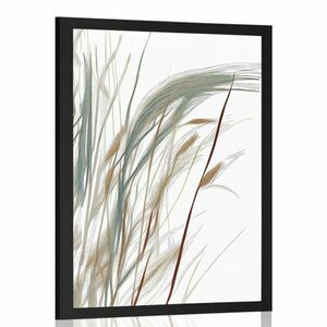 Plakat minimalistyczne źdźbła trawy obraz