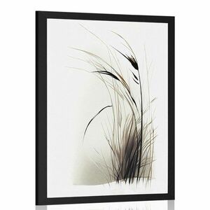 Plakat minimalistyczna sucha trawa obraz