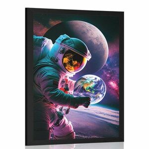 Plakat astronauta w kosmosie obraz