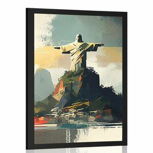 Plakat posąg Jezusa w Rio de Janeiro obraz