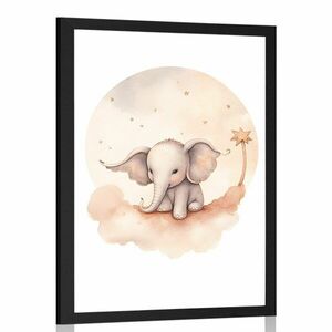 Plakat rozmarzony słoń obraz