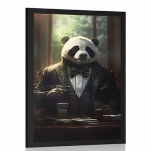 Plakat zwierzęcej pandy gangsterskiej obraz