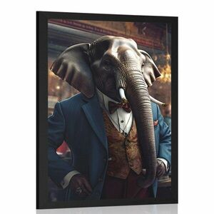 Plakat słoń-zwierzęcy gangster obraz
