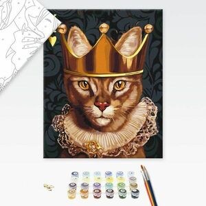 Malowanie po numerach królewski kot obraz