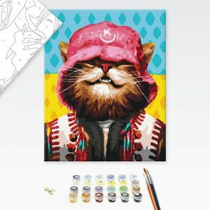 Malowanie po numerach raper kot obraz