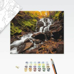 Malowanie po numerach krajobraz wodospadów obraz