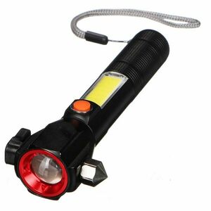 Sixtol Samochodowa latarka bezpieczeństwa z magnesem CAR LAMP SAFETY, 300 lm, COB LED, USB obraz
