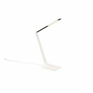 Biała lampa stołowa LED ze ściemniaczem (wys. 72 cm) Travis – Trio obraz