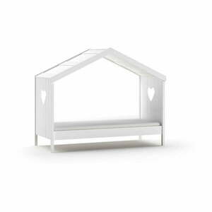 Białe łóżko dziecięce w kształcie domku 90x200 cm Amori – Vipack obraz