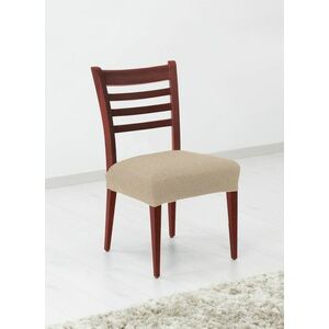 Pokrowiec elastyczny na siedzisko krzesła, komplet 2 ks Denia, ecru obraz