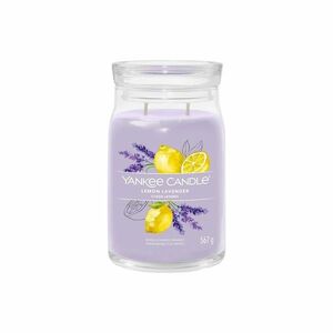 Yankee Candle świeczka zapachowa Signature w szkle duża Lemon Lavender, 567 g obraz