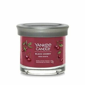 Yankee Candle świeczka zapachowa Signature Tumbler w szkle mała Black Cherry, 122 g obraz