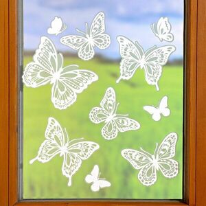 10-częściowy obraz okienny „Motyle” obraz
