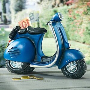 Skarbonka "Motocykl", niebieska obraz