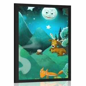 Plakat magiczny bajkowy las obraz