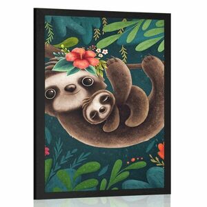 Plakat słodkie leniwce obraz
