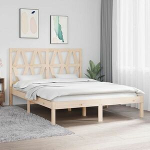 vidaXL Rama łóżka, 160 x 200 cm, lite drewno obraz