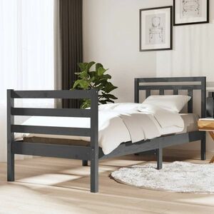 vidaXL Rama łóżka, 90x200 cm, lite drewno obraz